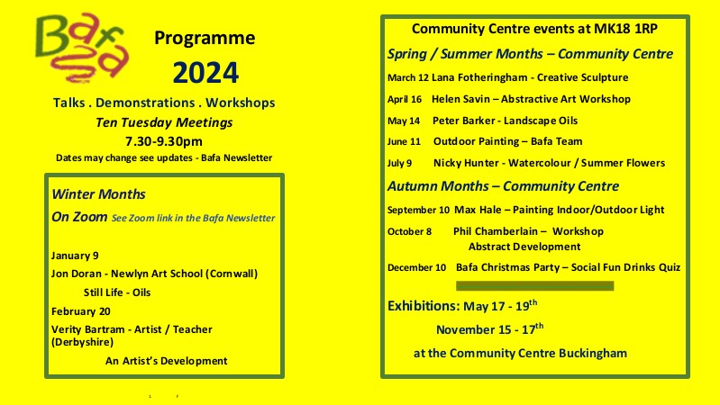 2024 Programme